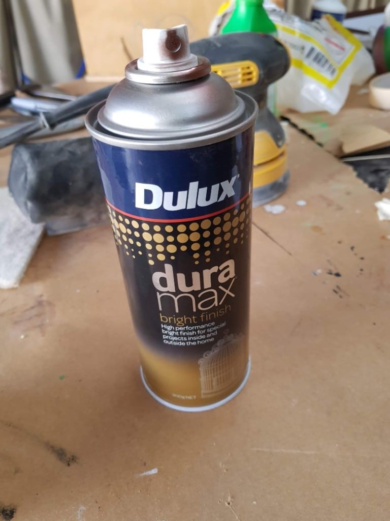 Metallic copper stray paint