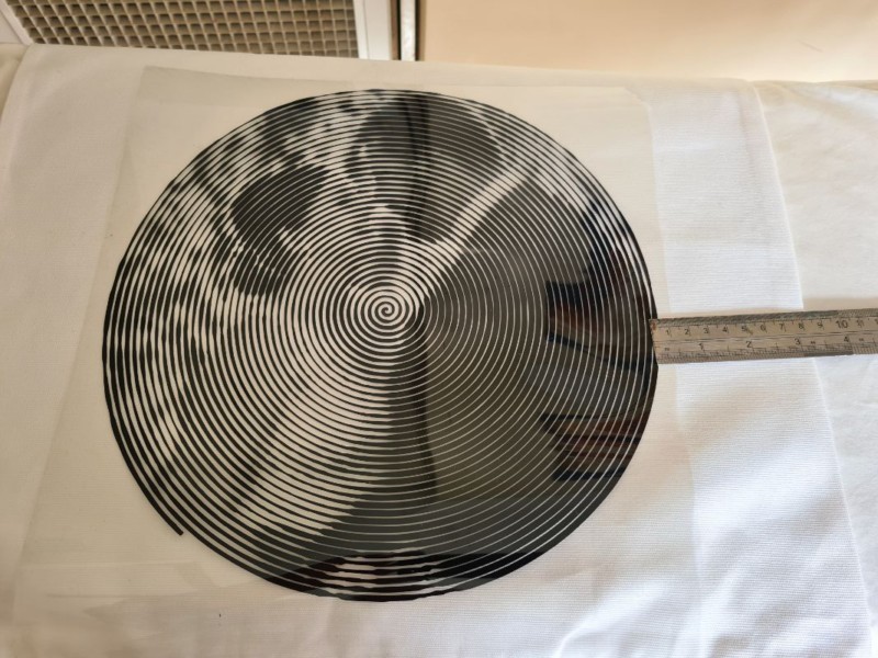 Spiral betty cushion with wedding photo. Can be adapted to suit any special occasion.