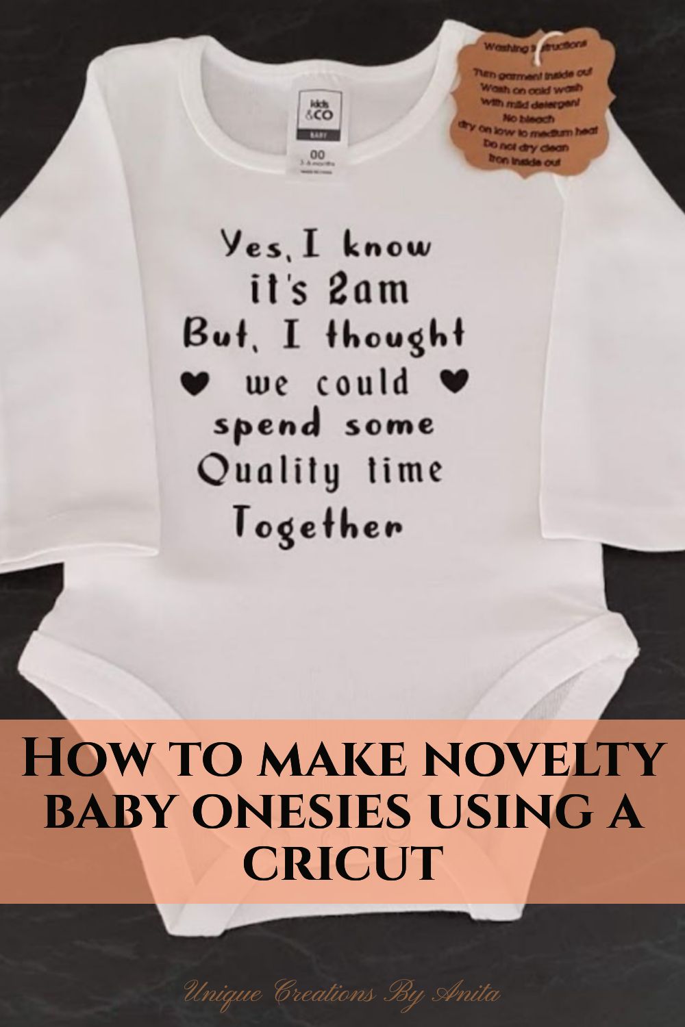 Cute baby onesies with saying on the front.