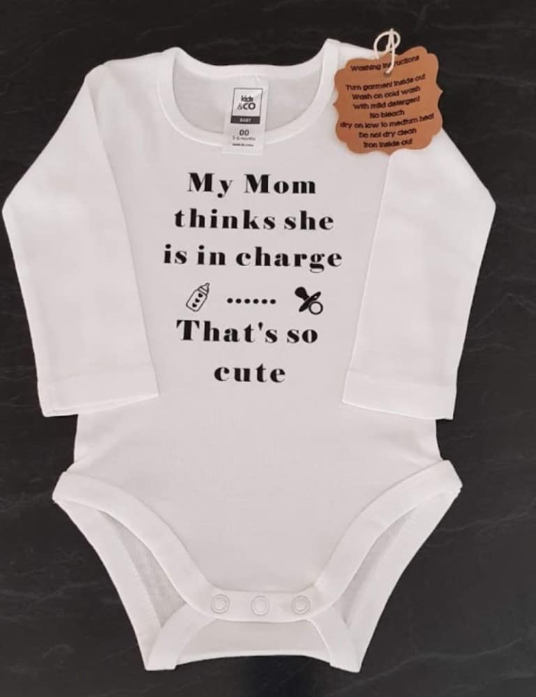 DIY Novelty Baby Onesies using a Cricut Unique Creations By Anita