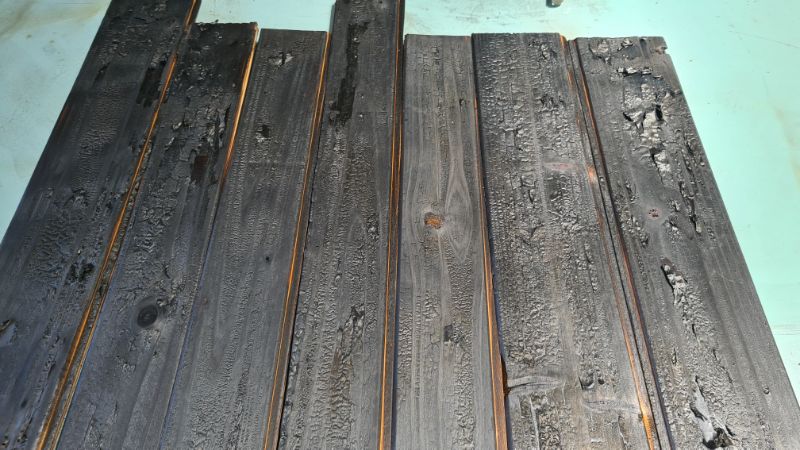 Shou sugi ban/wood burning and keda dye : r/woodworking