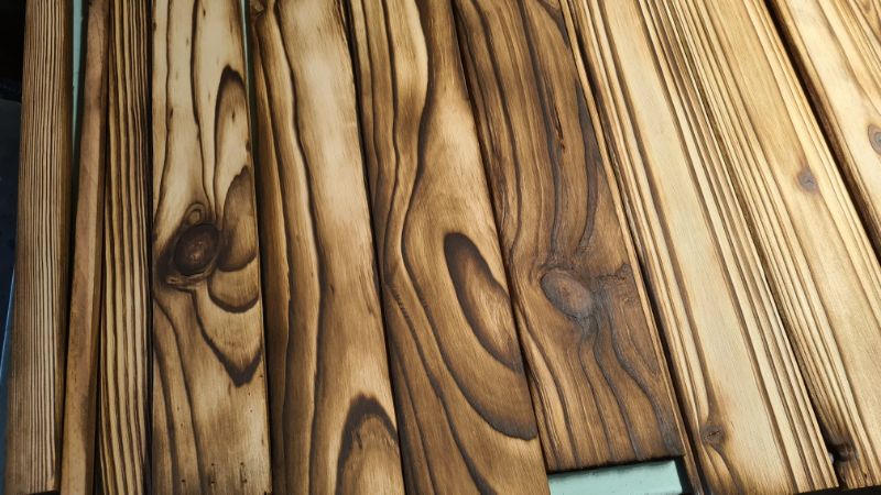 How to burn scrap wood and add colour to your wall hanging using Shou Sugi Ban.