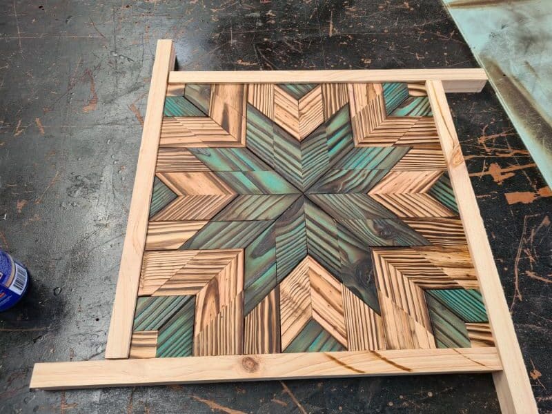 Making barn quilt frame