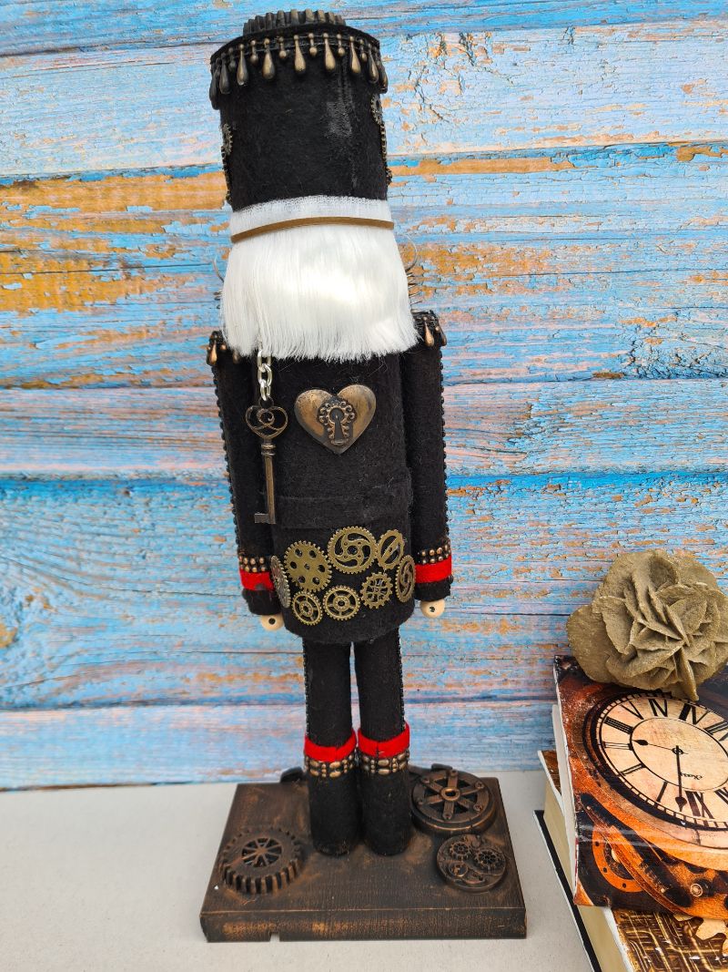 Handmade steampunk Christmas nutcracker