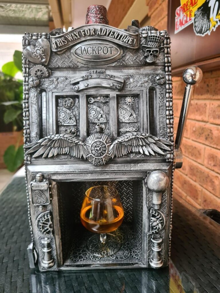 Slot machine steampunk assemblage
