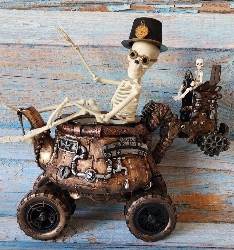 Teapot skeleton assemblage