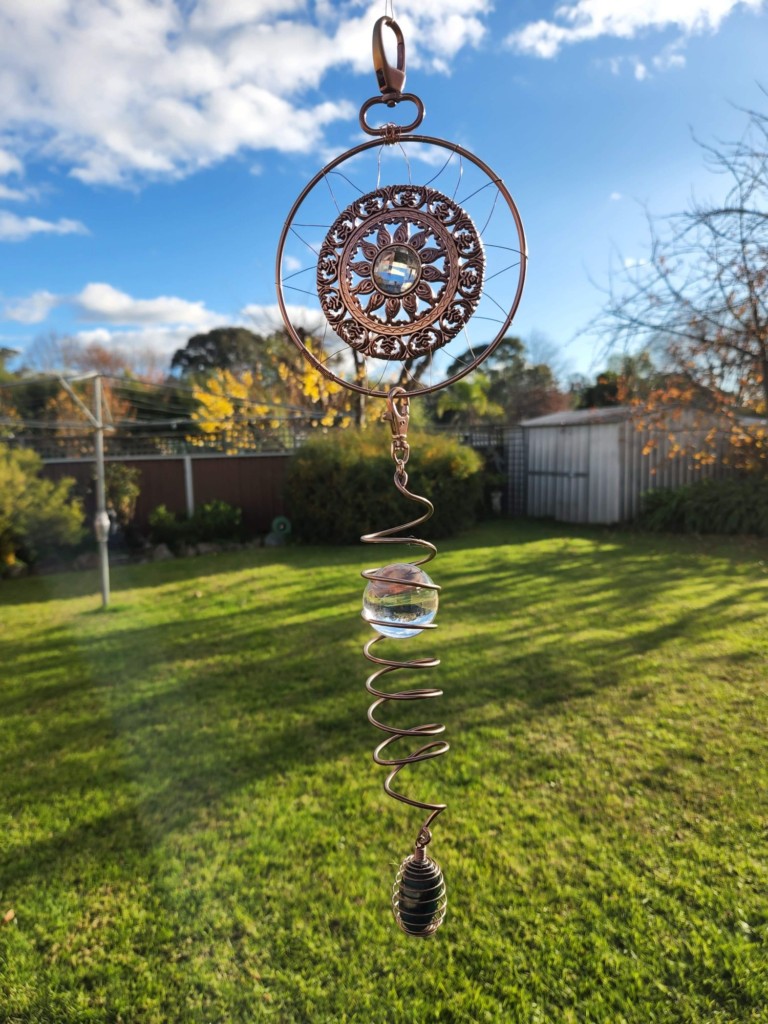 handmade wind spinner.