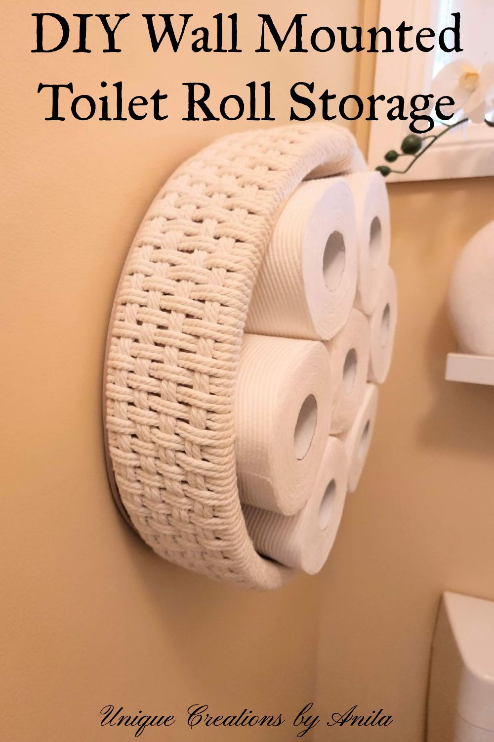 Bamboo Steamer Toilet Roll Holder - Unique Creations By Anita