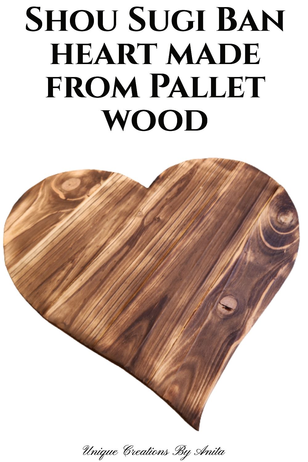 Rustic DIY Pallet Wood Hearts + Free Templates
