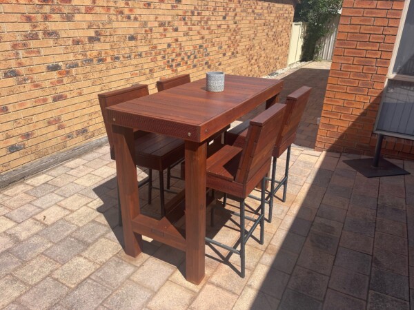 DIY Outdoor Bar Table 2 600x450 