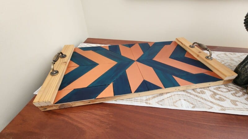 barn quilt tray
