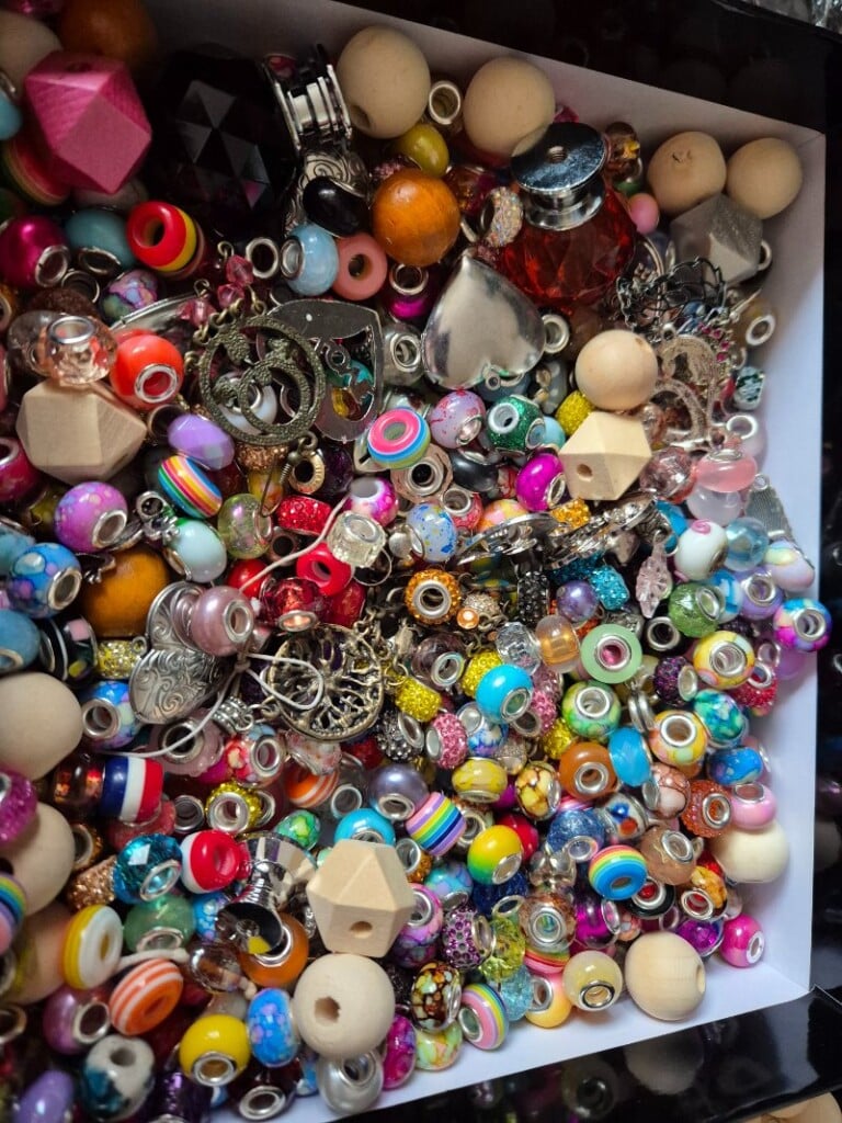 large assortment of beads