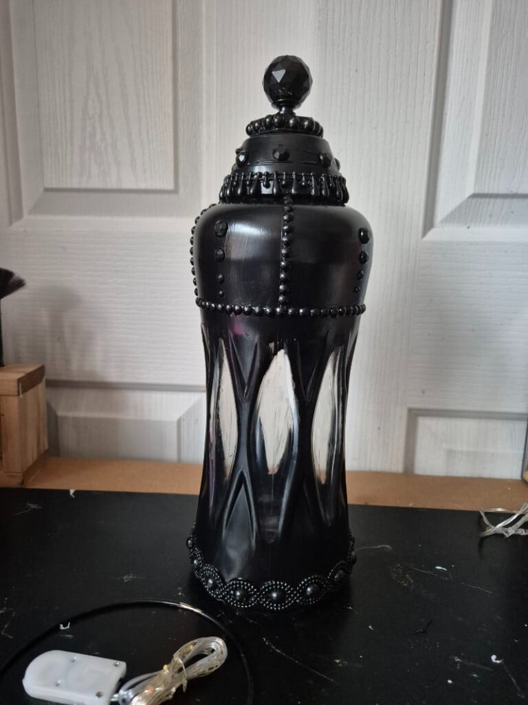 downy bottle painted black