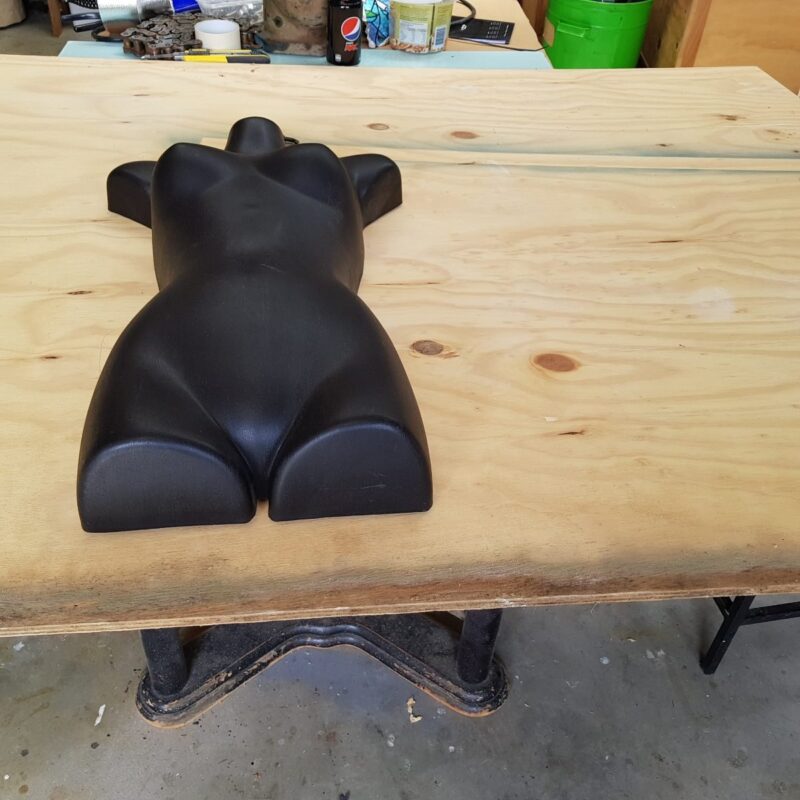 Shop mannequin torso hollow back