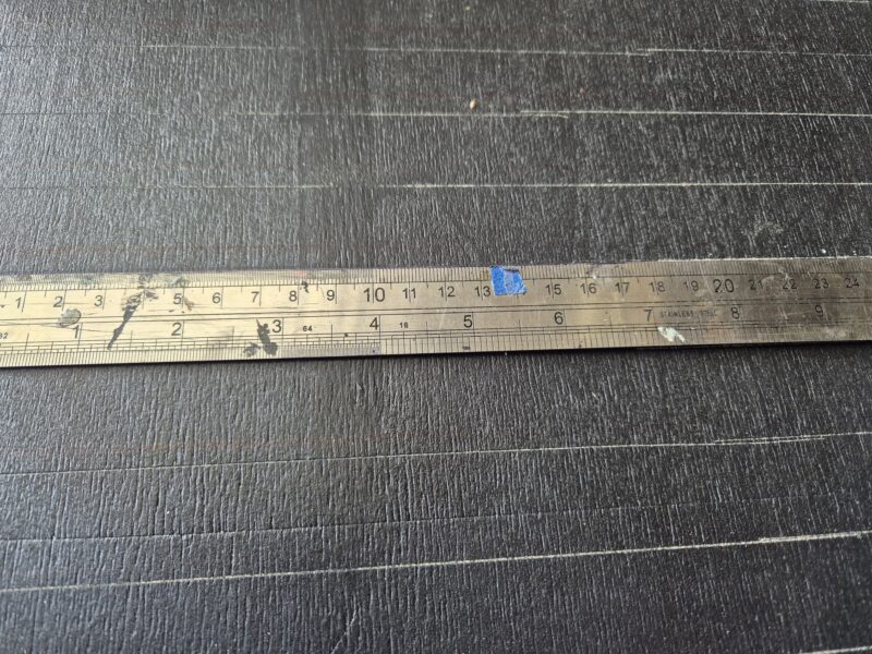 2cm guide line to keep circles straight