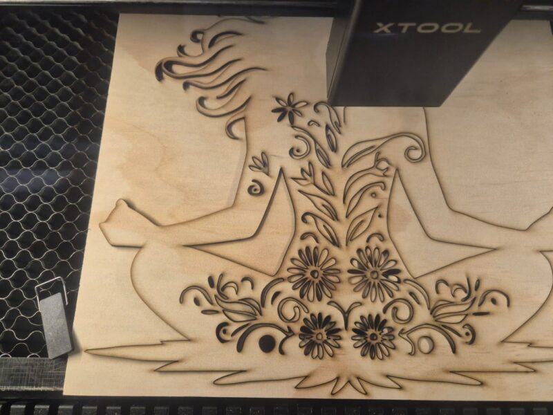 Laser cut decorative embellishment

