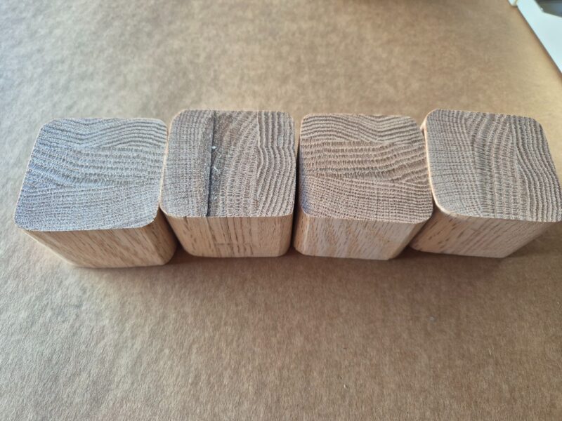 cutting legs for the planter from scrap wood
